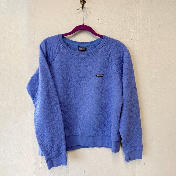 Patagonia Organic Cotton Quilt Crew - Women's XL - Float Blue - Picture 2 of 6